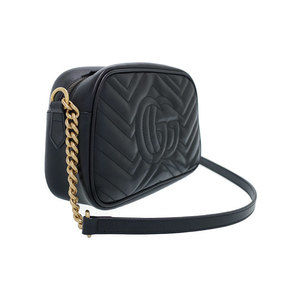 Gucci GG Small Black Bag Quilted Shoulder Marmont